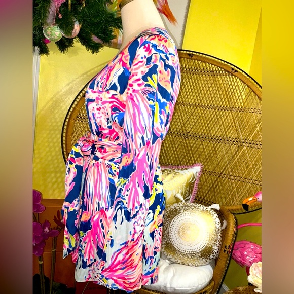 Lilly Pulitzer NWT 🦄 GLORIA Romper Indigo Sunken Treasure 🦄 - Picture 8 of 16